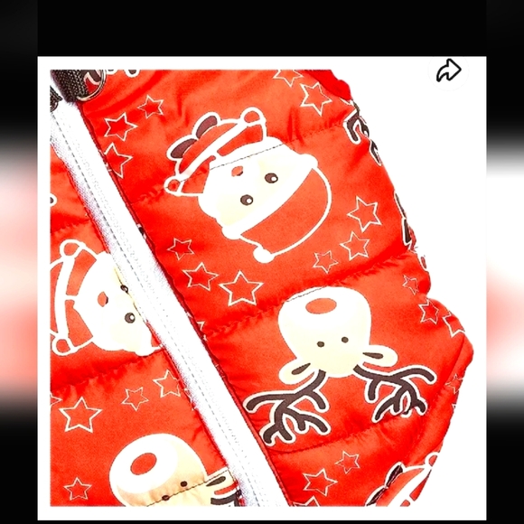 Jecikelon Winter Dog Vest Jacket Waterproof Size X-Small Christmas Design - Picture 5 of 8